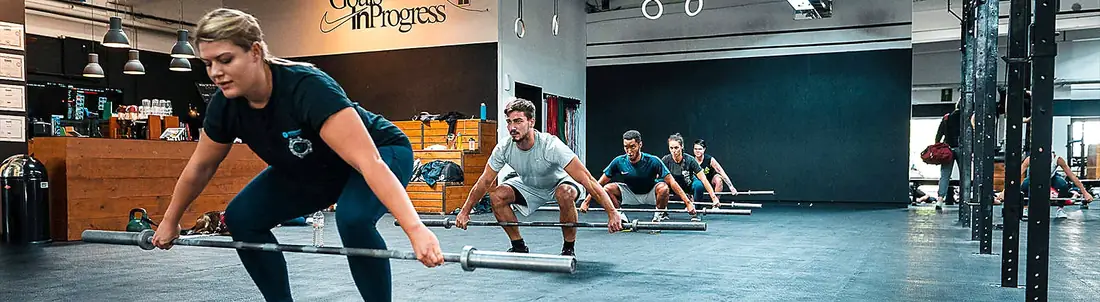 CrossFit-Kurs mit Langhanteln im Hyrox & CrossFit Gym Aorta in Berlin-Tempelhof